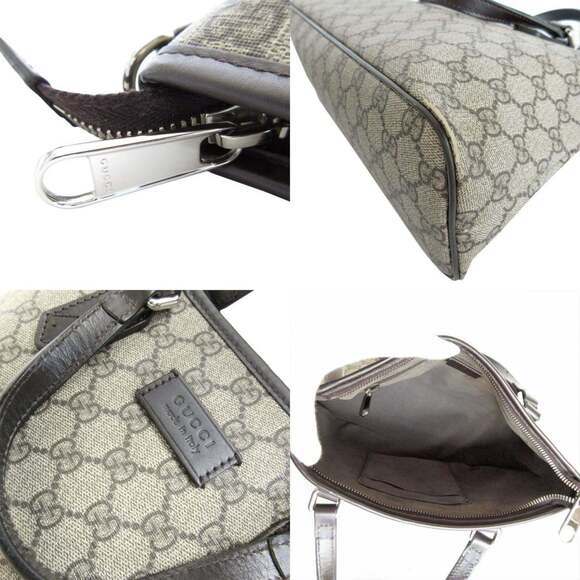 GUCCI Brown Leather Shoulder Bag - Picture 4 of 5